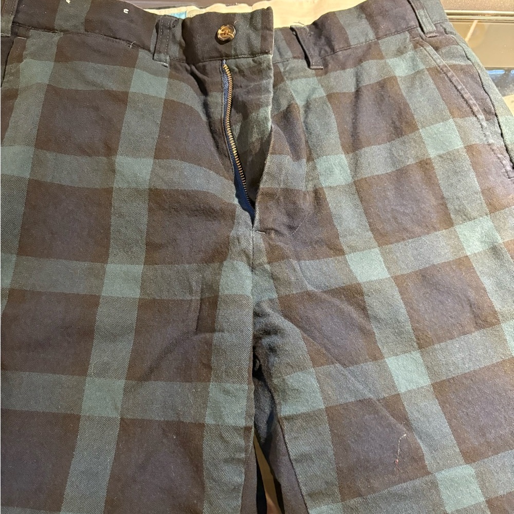 Castaway Nantucket Island, black watch plaid pants men’s size 30 x 30